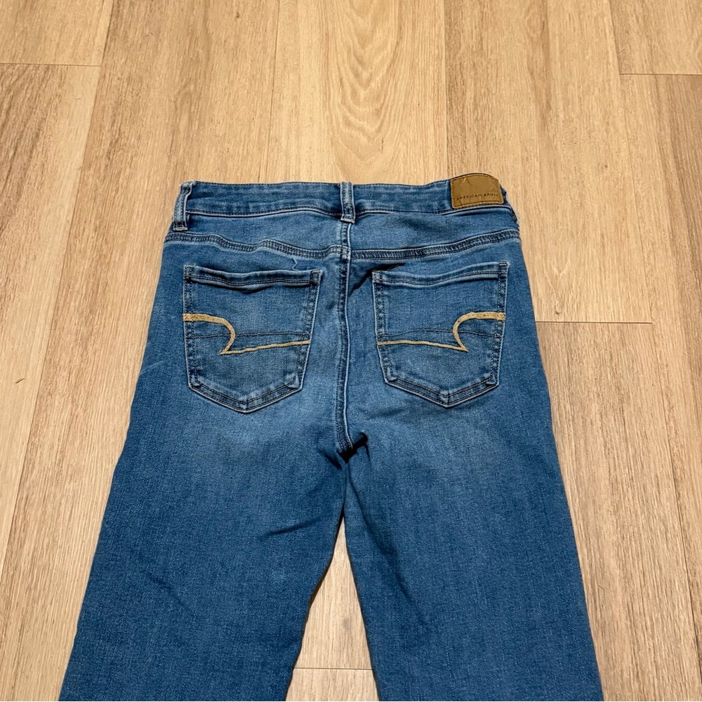 American Eagle Women's Denim Hi-Rise Jegging Next Level Stretch Jeans size 4 - Picture 5 of 5